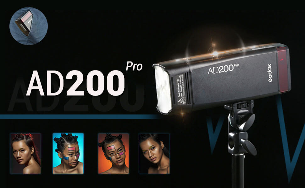 Godox AD200 Pro Tragbarer Outdoor-Blitz