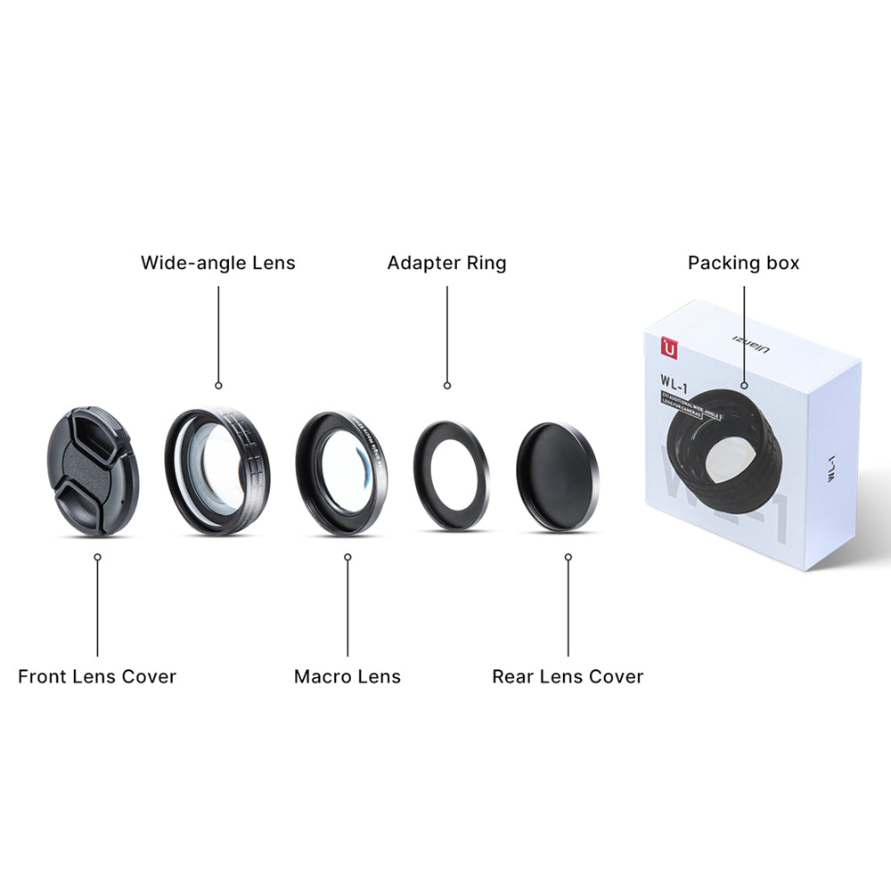 ULANZI WL-1 Wide Angle Lens for Sony ZV1 Camera Vlogger -Black - INSSTRO