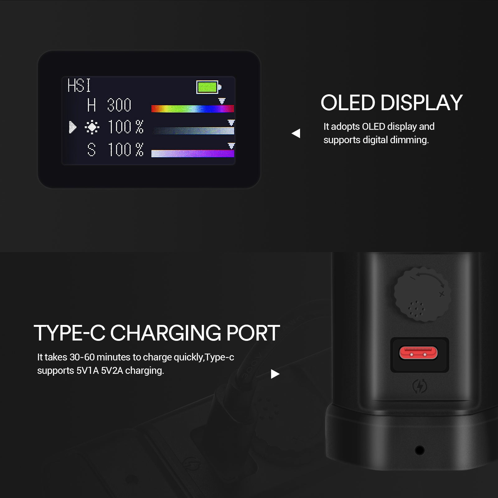 INSSTRO X6 Handheld RGB LED Video Light - INSSTRO