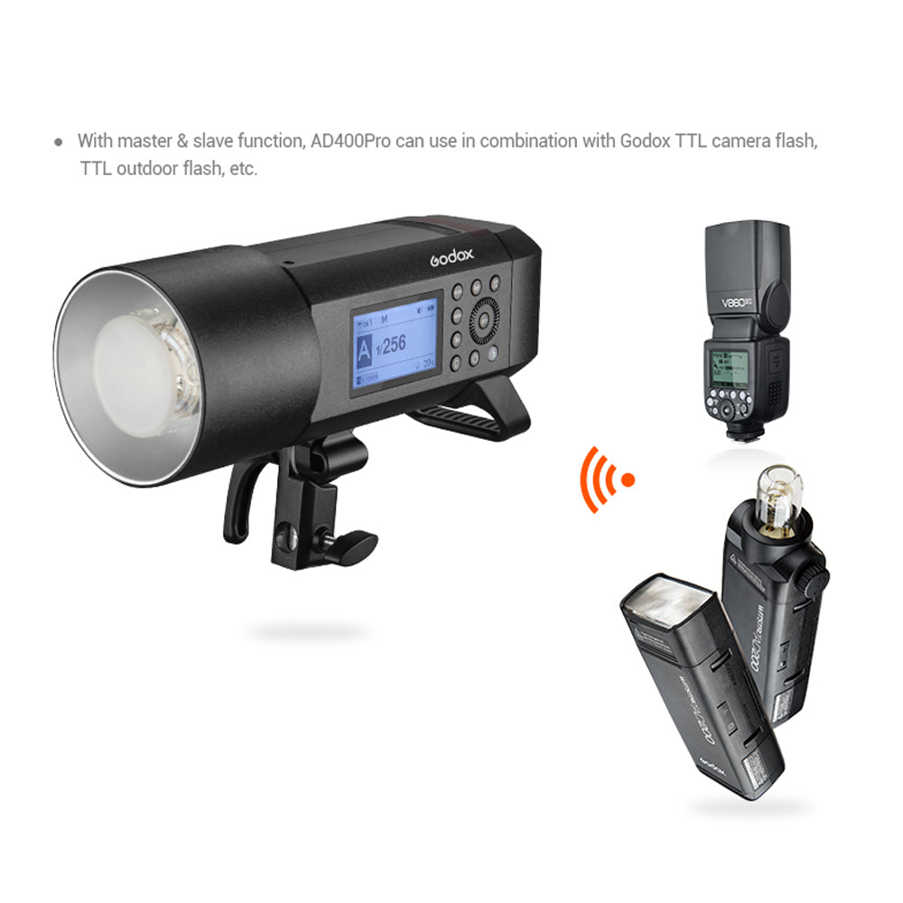 Godox AD400Pro 400W 2.4G Outdoor Flash Strobe - INSSTRO
