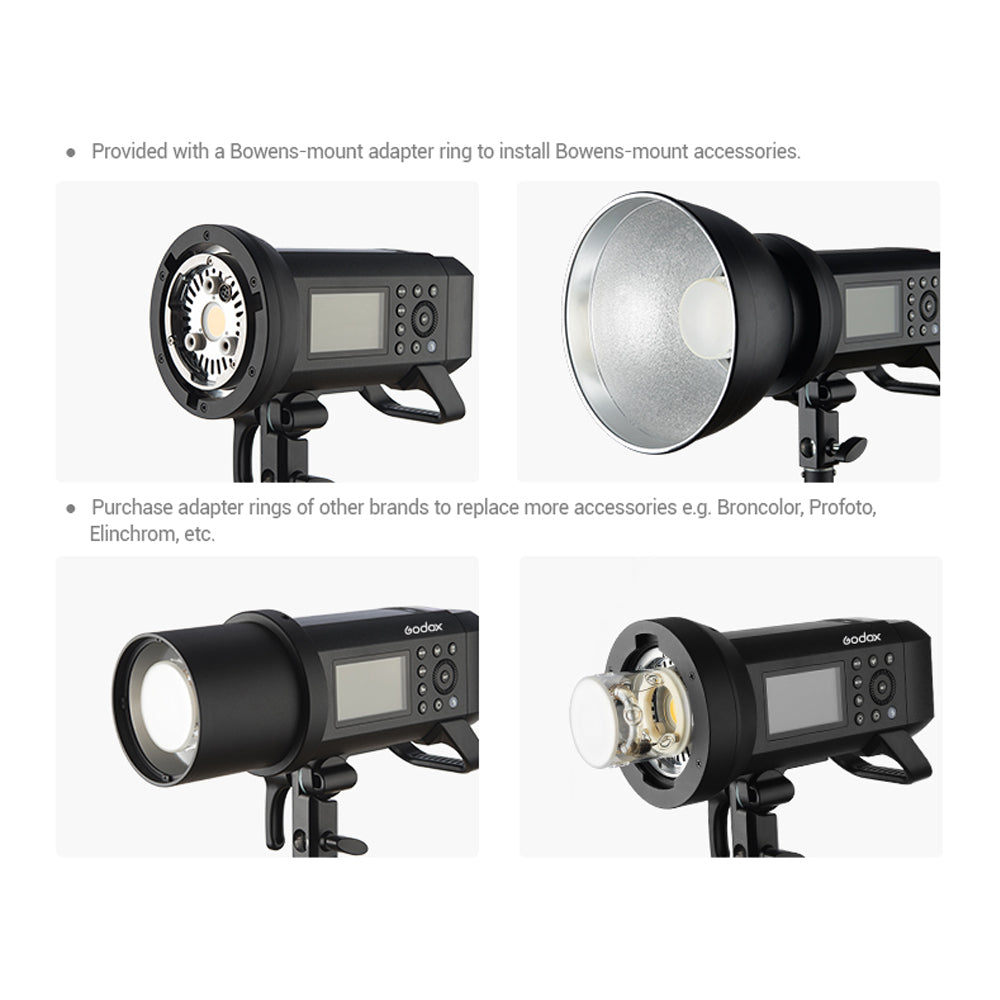 Godox AD400Pro 400W 2.4G Outdoor Flash Strobe - INSSTRO