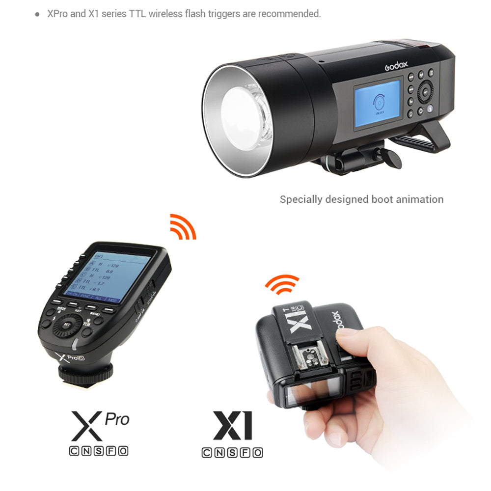 Godox AD400Pro 400W 2.4G Outdoor Flash Strobe - INSSTRO