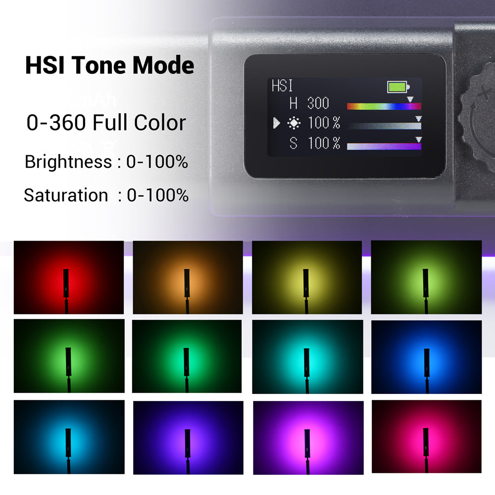 INSSTRO X6 Handheld RGB LED Video Light - INSSTRO