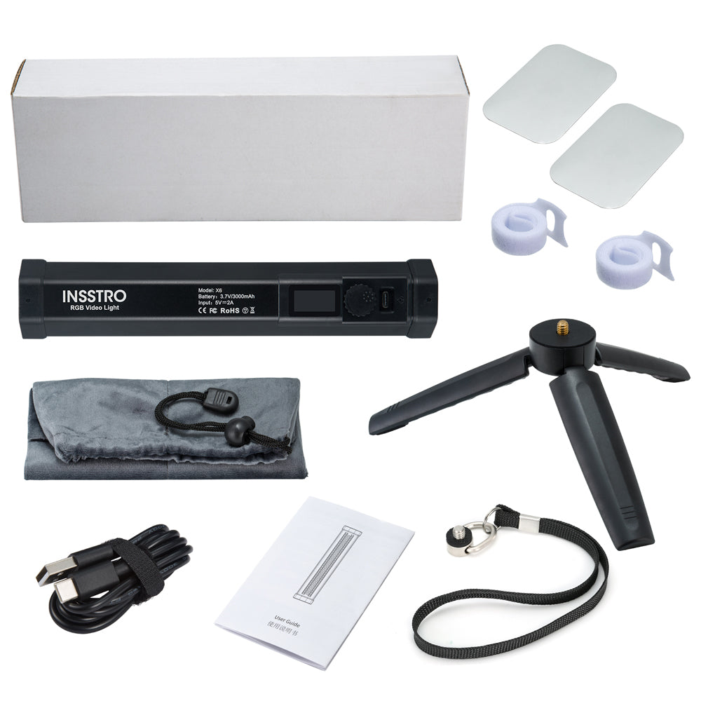 INSSTRO X6 Handheld RGB LED Video Light - INSSTRO