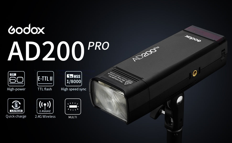 Is the Godox AD200pro is better than the Godox v860ii?